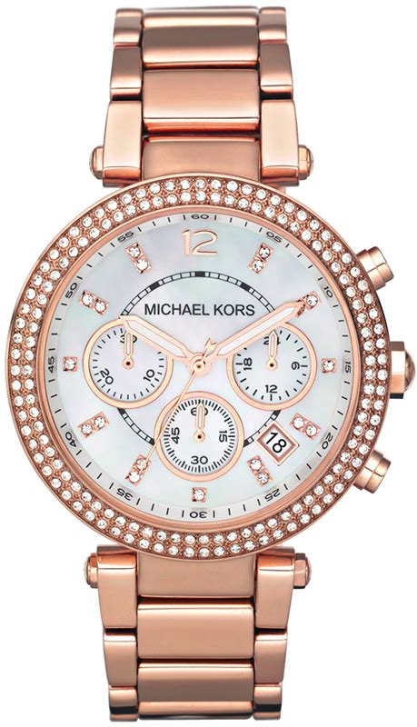 michael kors horloge dames zilver rose goud